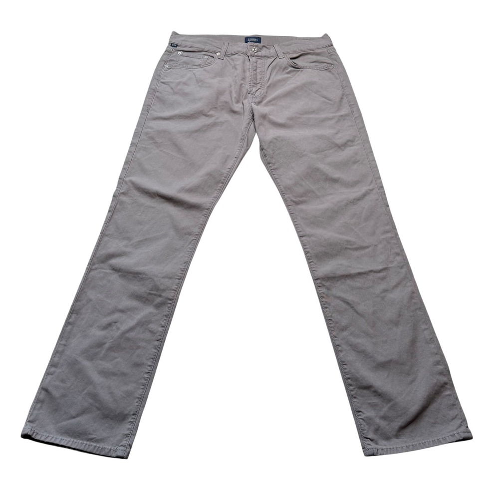 CITIZENS OF HUMANITY Gage Pants Grey Straight Leg Men's Size 34 Preppy